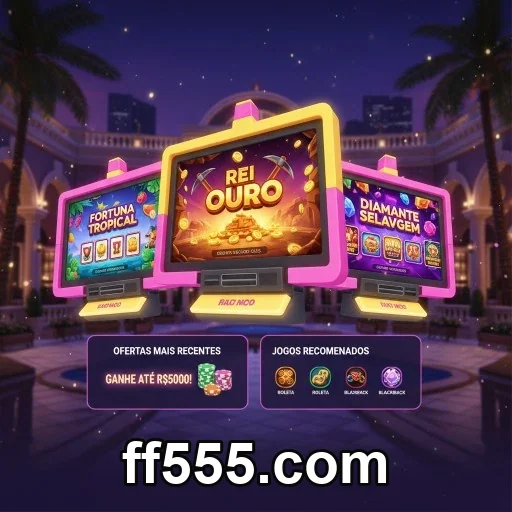 Experiência de Jogo Autêntica e Interativa - ff555.com